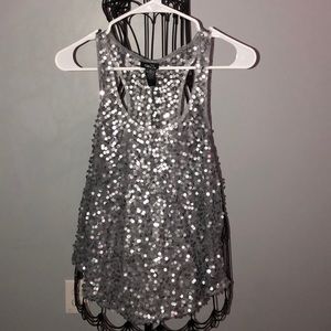 Sheer Sequin Tank top